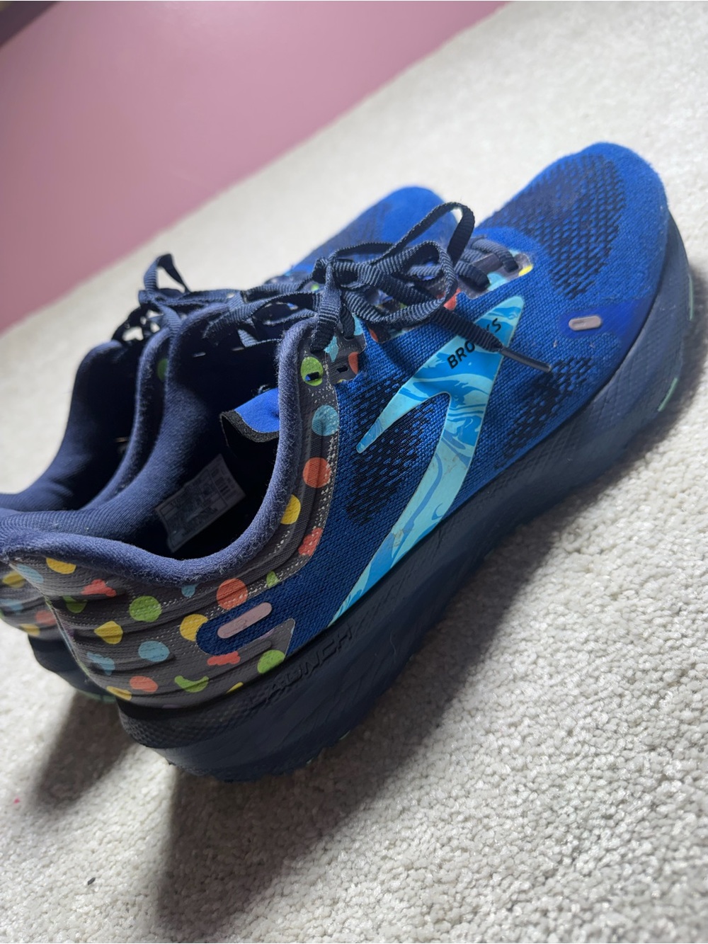 Brooks Launch 9 Bowl O Blue Multi Men Running Shoes Sz 11 1103861D-462